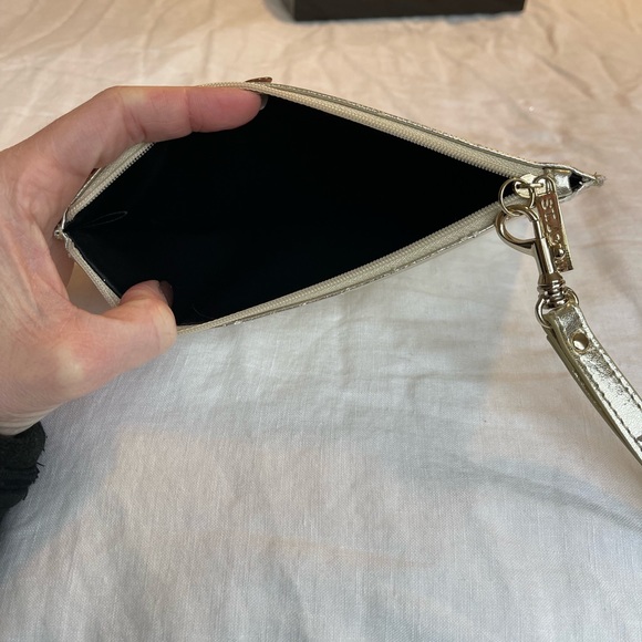 St. John Metallic Gold Wristlet/Clutch - Picture 6 of 6